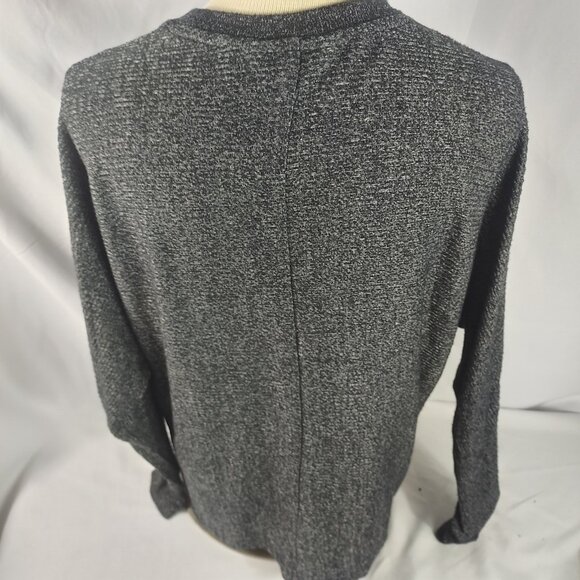 Time And Tru Womens Pullover Knit Top Long Sleeve Loose Fit Black Size Small - Picture 4 of 5